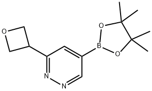 3-(oxetan-3-yl)-5-(4,4,5,5-tetramethyl-1,3,2-dioxaborolan-2-yl)pyridazine Struktur