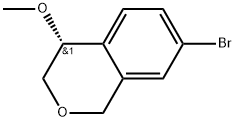 (R)-7-bromo-4-methoxyisochromane Struktur