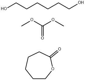 Dimethyl carbonate polymer with 1,6-hexanediol and 2-oxepanone Struktur