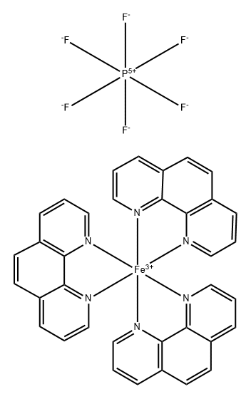 tris(1,10-phenanthroline)iron(III) tris(hexafluorophosphat Struktur