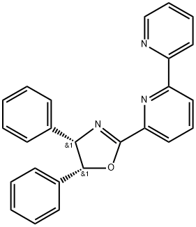 2,2'-Bipyridine, 6-[(4S,5R)-4,5-dihydro-4,5-diphenyl-2-oxazolyl]- Struktur