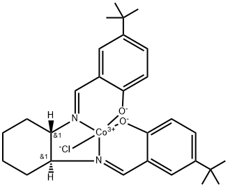 Chloro[[2,2'-[(1S,2S)-1,2-Cyclohexanediylbis[(nitrilo-κN)methylidyne]]bis[4-bis(1,1-dimethylethyl)phenolato-κO]](2-)]cobalt Struktur