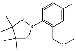 1,3,2-Dioxaborolane, 2-[4-fluoro-2-(methoxymethyl)phenyl]-4,4,5,5-tetramethyl- Struktur