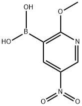 Boronic acid, B-(2-methoxy-5-nitro-3-pyridinyl)- Struktur