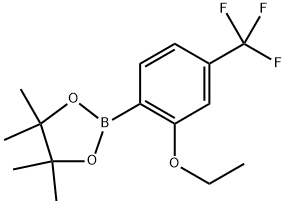 1,3,2-Dioxaborolane, 2-[2-ethoxy-4-(trifluoromethyl)phenyl]-4,4,5,5-tetramethyl- Struktur