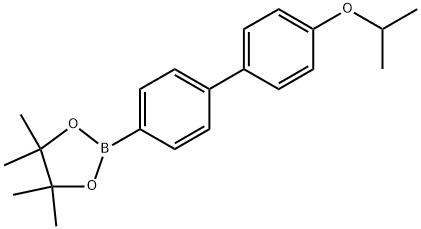 1,3,2-Dioxaborolane, 4,4,5,5-tetramethyl-2-[4'-(1-methylethoxy)[1,1'-biphenyl]-4-yl]- Struktur