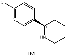 (R)-2-Chloro-5-(piperidin-2-yl)pyridine dihydrochloride Struktur