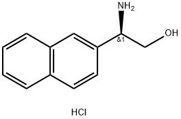 (R)-2-Amino-2-(naphthalen-2-yl)ethanol hydrochloride Struktur