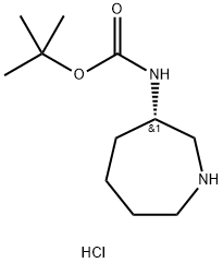 (S)-tert-butyl azepan-3-ylcarbamate hydrochloride Struktur