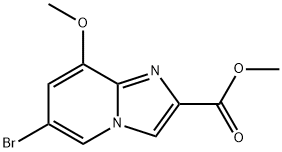 methyl 6-bromo-8-methoxyimidazo[1,2-a]pyridine-2-carboxylate Struktur