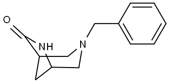 3,6-Diazabicyclo[3.2.1]octan-7-one, 3-(phenylmethyl)- Struktur