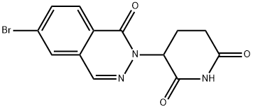 3-(6-Bromo-1-oxophthalazin-2(1H)-yl)piperidine-2,6-dione Struktur