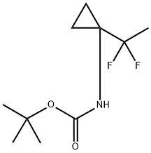 tert-Butyl (1-(1,1-difluoroethyl)cyclopropyl)carbamate Struktur