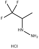 Hydrazine, (2,2,2-trifluoro-1-methylethyl)-, hydrochloride (1:2) Struktur