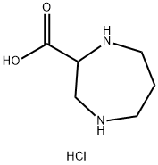 1,4-Diazepane-2-carboxylic acid dihydrochloride Struktur