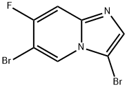 3,6-Dibromo-7-fluoroimidazo[1,2-a]pyridine Struktur