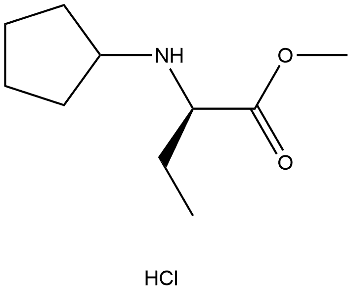 methyl (2R)-2-(cyclopentylamino)butanoate Struktur