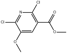 methyl 2,6-dichloro-5-methoxynicotinate Struktur