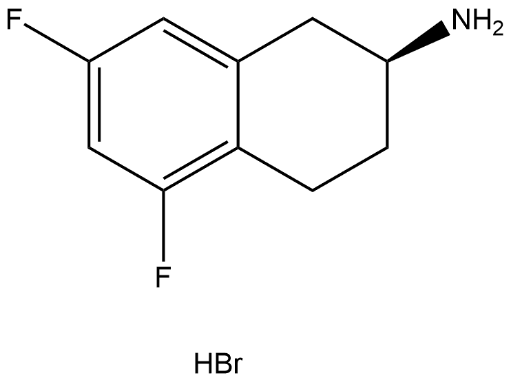 (S)-5,7-difluoro-1,2,3,4-tetrahydronaphthalen-2-amine hydrobromide Structure