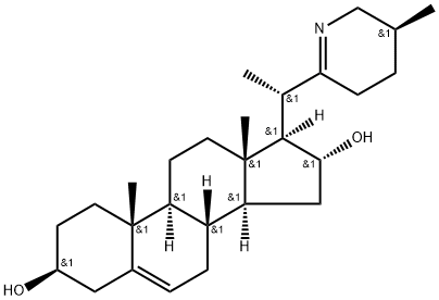 16,28-Secosolanida-5,22(28)-diene-3β,16α-diol Struktur