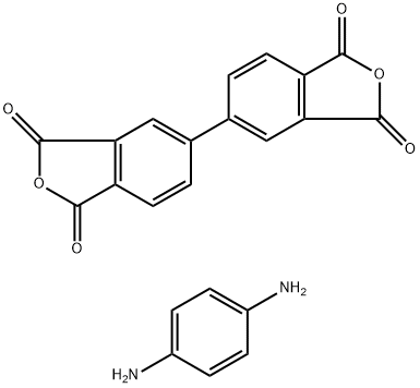 POLY(3,3',4,4'-BIPHENYLTETRACARBOXYLIC DIANHYDRIDE-CO-1,4-PHENYLENEDIAMINE),AMIC ACID Struktur