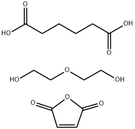 Hexanedioic acid, polymer with 2,5-furandione and 2,2-oxybisethanol Struktur