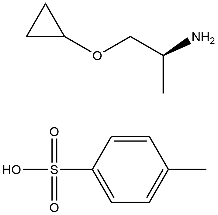 (1S)-2-Cyclopropoxy-1-methyl-ethylamine tosylate Struktur