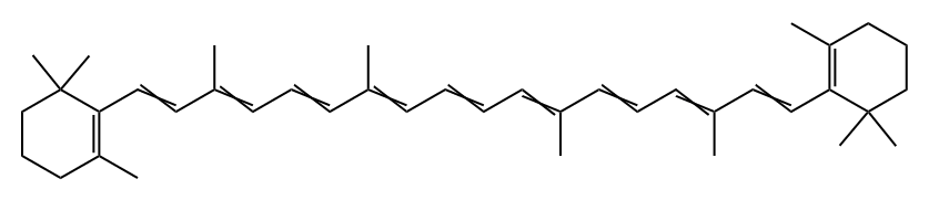 cis-b,b-Carotene Struktur