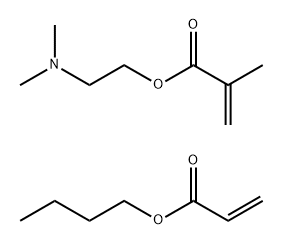 2-Propenoic acid, 2-methyl-, 2-(dimethylamino)ethyl ester, polymer with butyl 2-propenoate Struktur