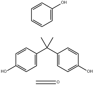 Formaldehyde, polymer with 4,4'-(1-methylethylidene)bis[phenol] and phenol Struktur