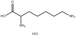 Heptanoic acid, 2,7-diamino-, hydrochloride (1:2) Struktur