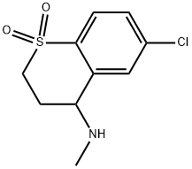 6-chloro-4-(methylamino)thiochromane 1,1-dioxide Struktur