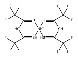 Nickel, bis(1,1,1,5,5,5-hexafluoro-2-thio-2,4-pentanedionato)- Struktur