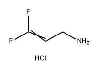 2-Propen-1-amine, 3,3-difluoro-, hydrochloride (1:1) Struktur