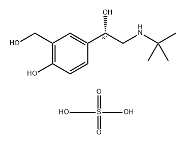 (+)-Albuterol sulfate (1:1) Struktur