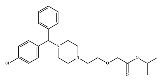 ISOPROPYL ESTER OF CETIRIZINE Struktur