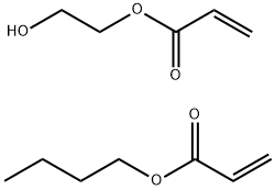 2-Propenoic acid, butyl ester, polymer with 2-hydroxyethyl 2-propenoate Struktur