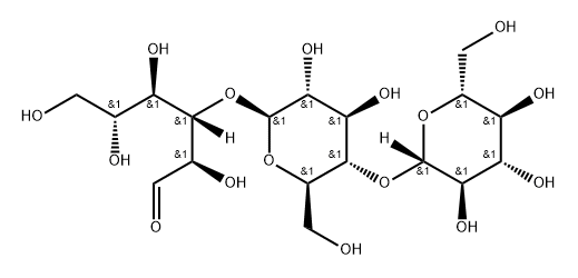 3-O-β-cellobiosyl-D-glucose Struktur