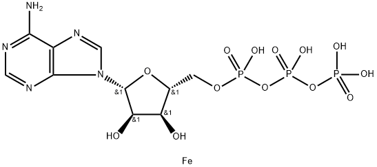 Adenosine 5'-(tetrahydrogen triphosphate), iron(3+) salt (1:1) Struktur