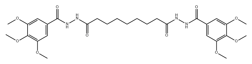 N'1,N'9-bis(3,4,5-trimethoxybenzoyl)nonanedihydrazide Struktur