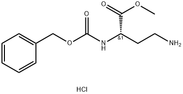 N-α-Carbobenzoxy-L-α,γ-diaminobutyric acid methyl ester hydrochloride Struktur