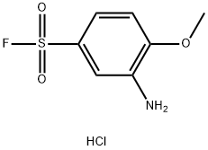 3-Amino-4-methoxybenzenesulfonyl fluoride hydrochloride Struktur