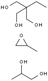 1,2-Propanediol, polymer with 2-ethyl-2-(hydroxymethyl)-1,3-propanediol and methyloxirane Struktur