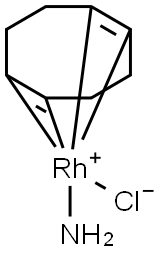 Amminechloro(1,2,5,6-eta)-1,5-(cyclooctadiene)rhodium Struktur