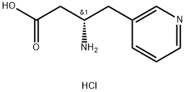 3-Pyridinebutanoic acid, β-amino-, hydrochloride (1:1), (βS)- Struktur