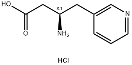 3-Pyridinebutanoic acid, β-amino-, hydrochloride (1:1), (βR)- Struktur