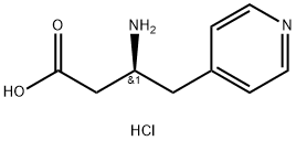 4-Pyridinebutanoic acid, β-amino-, hydrochloride (1:1), (βS)- Struktur