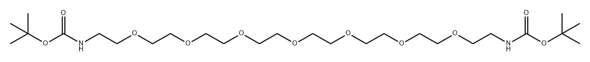 Boc-NH-PEG7-NH-Boc Struktur