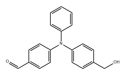 Benzaldehyde, 4-[[4-(hydroxymethyl)phenyl]phenylamino]- Struktur