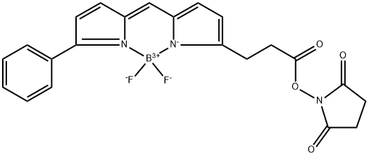 BODIPY R6G Succinimidyl Ester Struktur